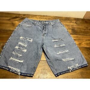 Maurice Malone Men’s Baggy Denim Shorts 90s Vintage Size 40